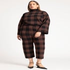 Mock Neck Intarsia Sweater image number null