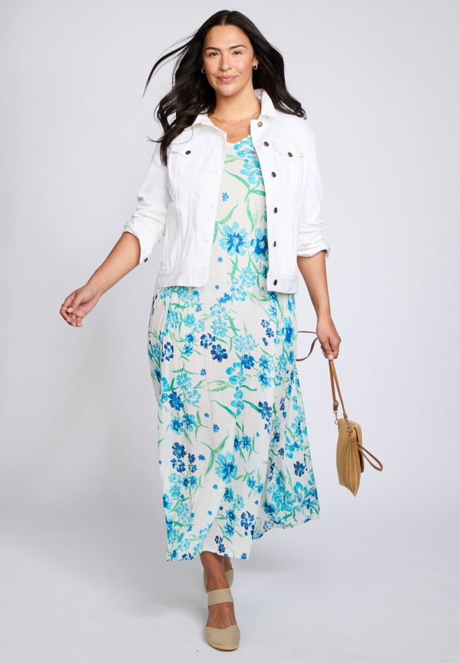 Stretch Denim Jean Jacket image number 6