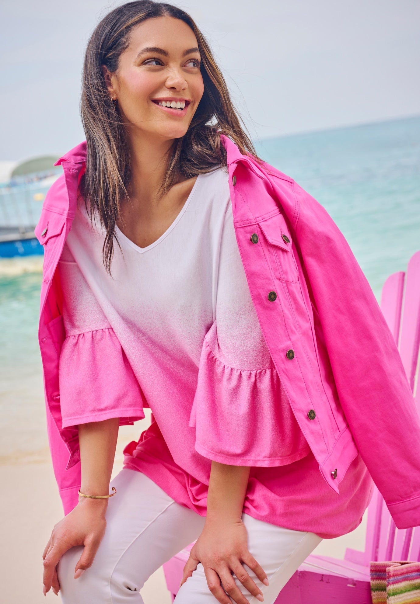 Stretch Denim Jean Jacket image number 5