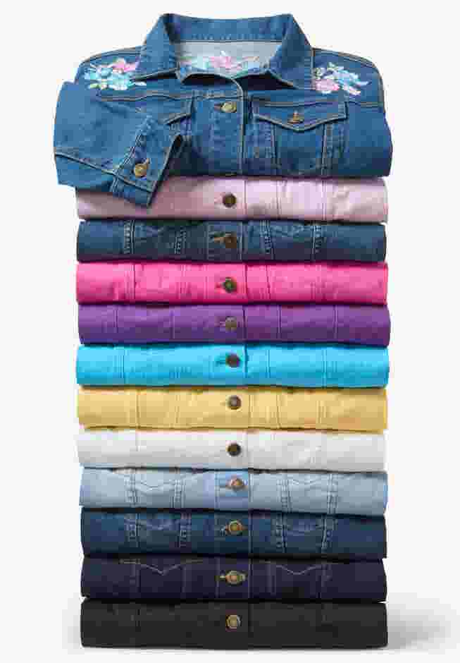 Stretch Denim Jean Jacket image number 5