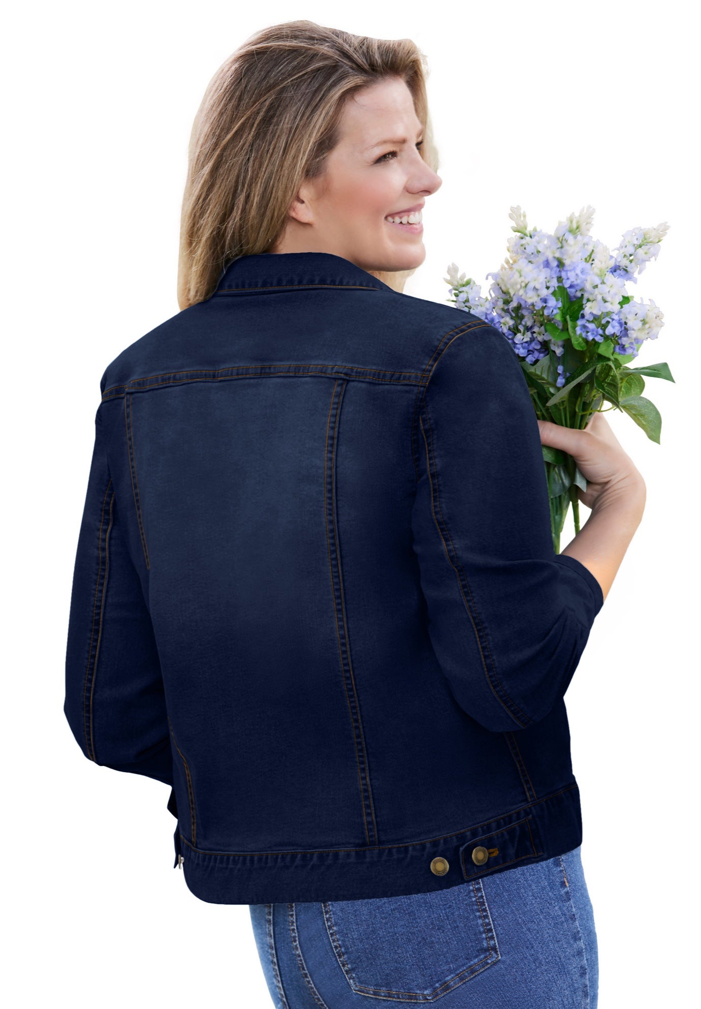 Stretch Denim Jean Jacket image number 1