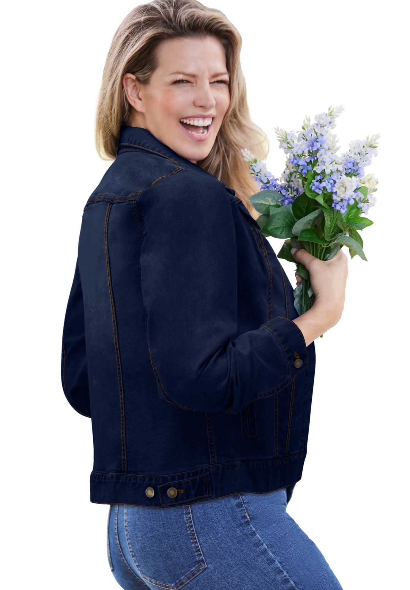 Stretch Denim Jean Jacket image number 2