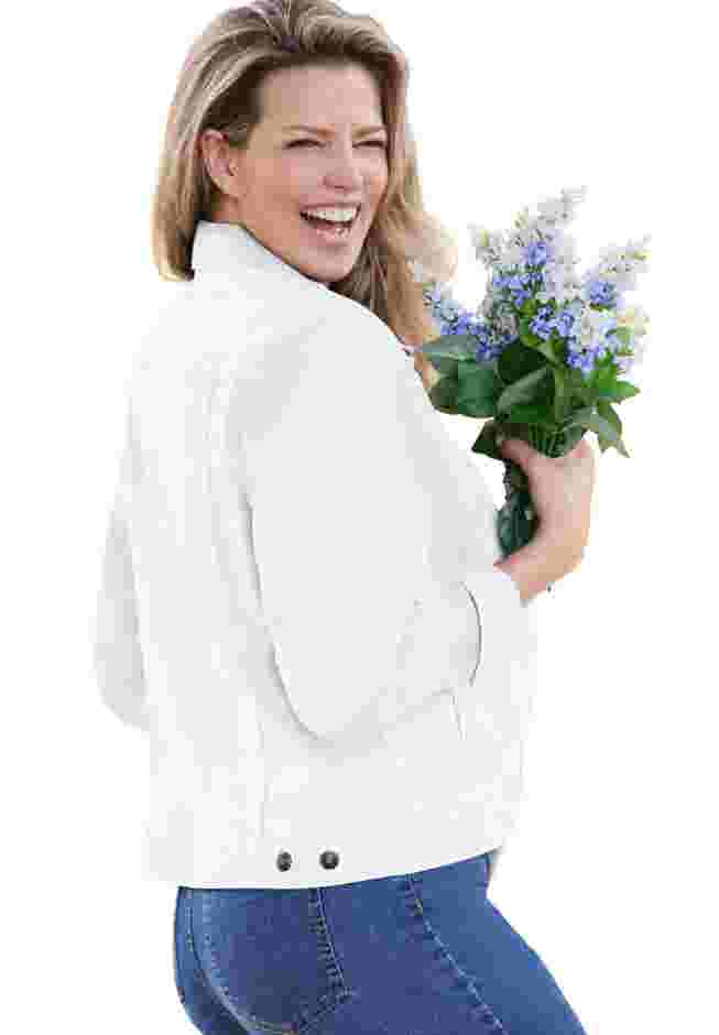Stretch Denim Jean Jacket image number 2