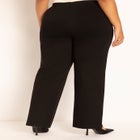 Front Slit Straight Leg Knit Trouser image number null