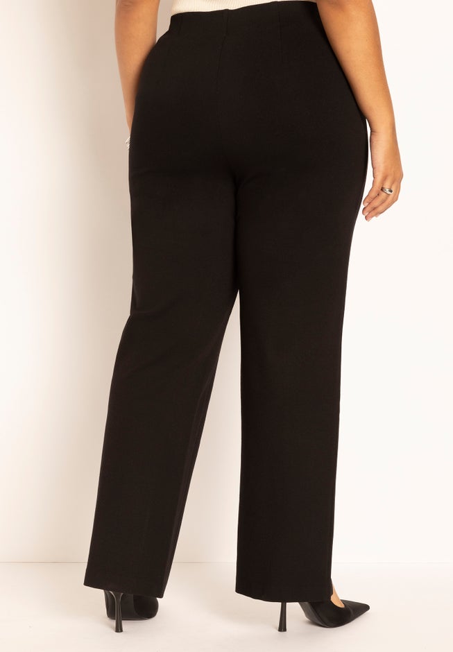 Front Slit Straight Leg Knit Trouser image number 2