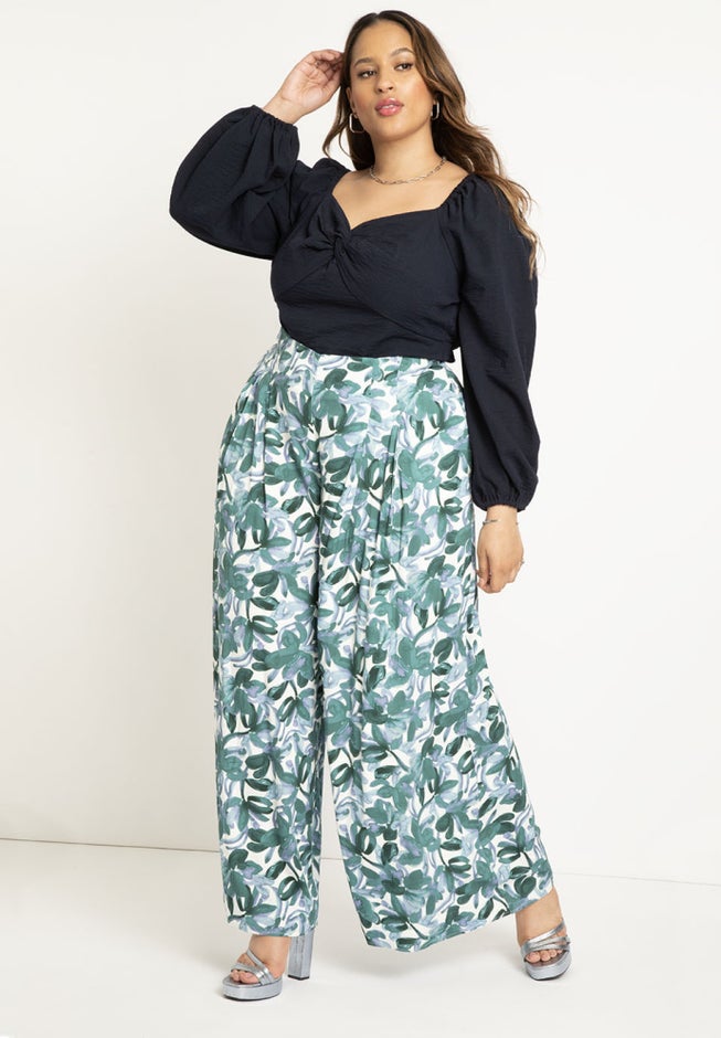 Wide Leg Flared Pants image number 2