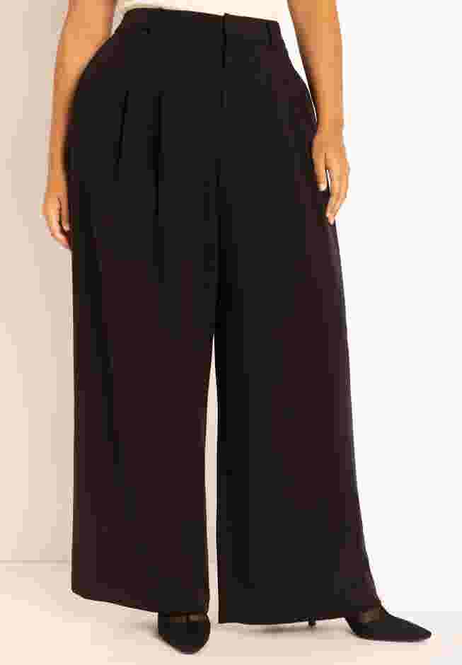 Pleat Front Wide Leg Trouser image number 1
