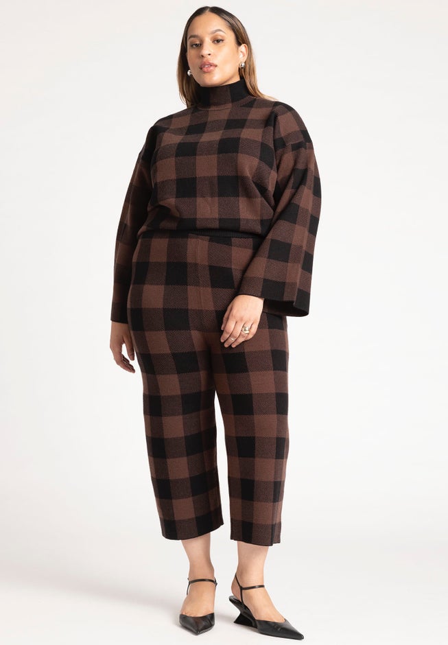 Crop Leg Sweater Pant image number null