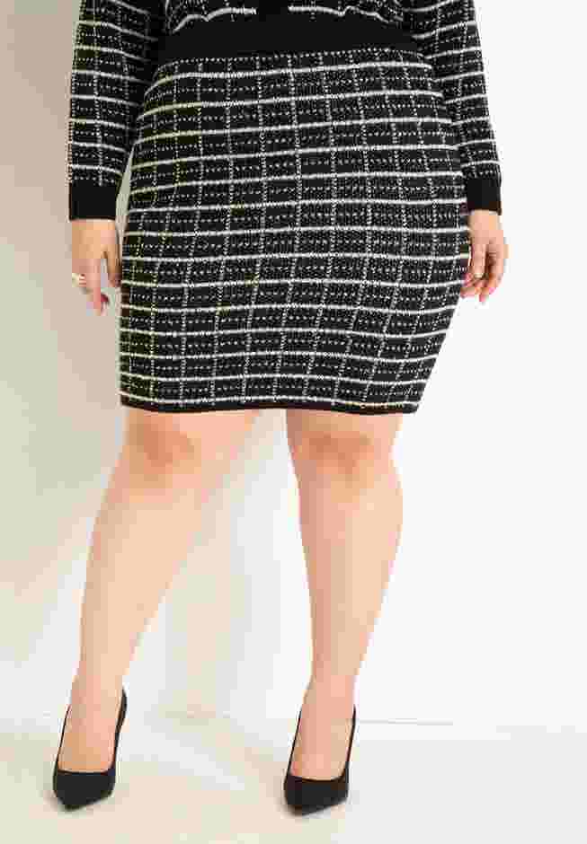 Knit Tweed Mini Skirt image number 2