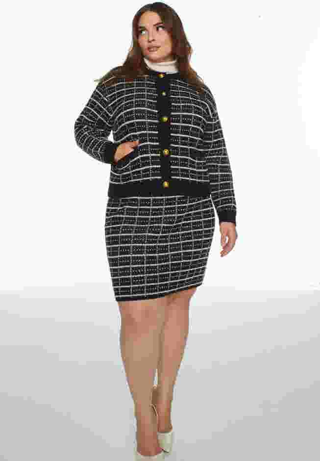 Knit Tweed Mini Skirt image number 0