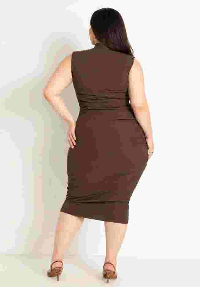 Ruched Detail Rib Dress image number 2