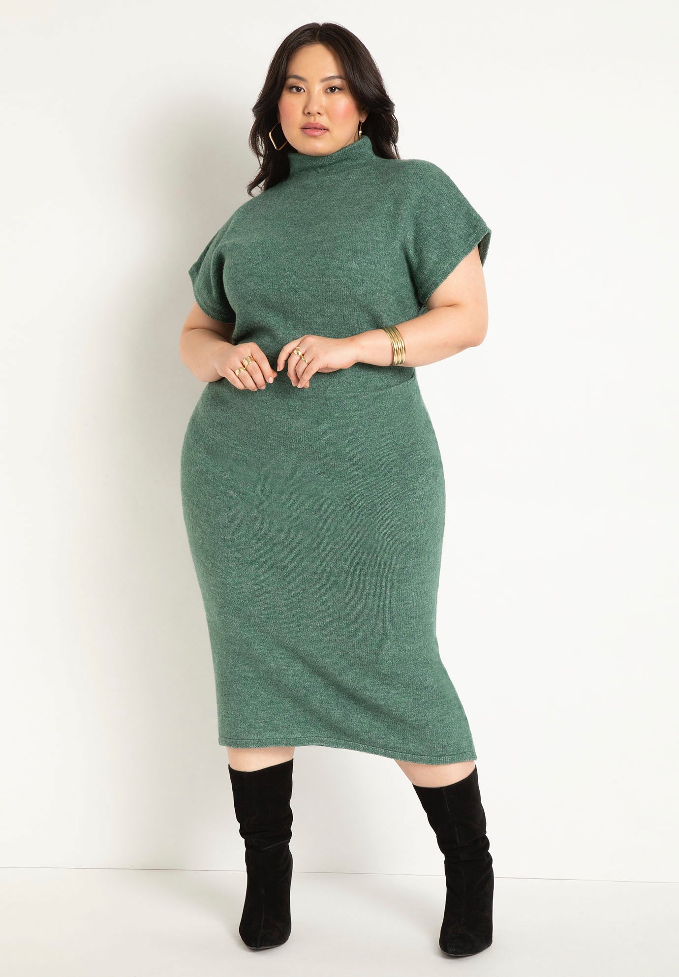 Short Sleeve Sweater Dress image number 0