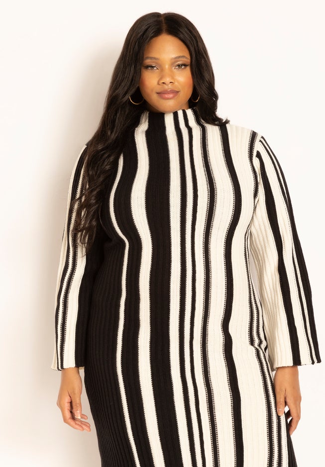 Striped Sweater Dress image number 2