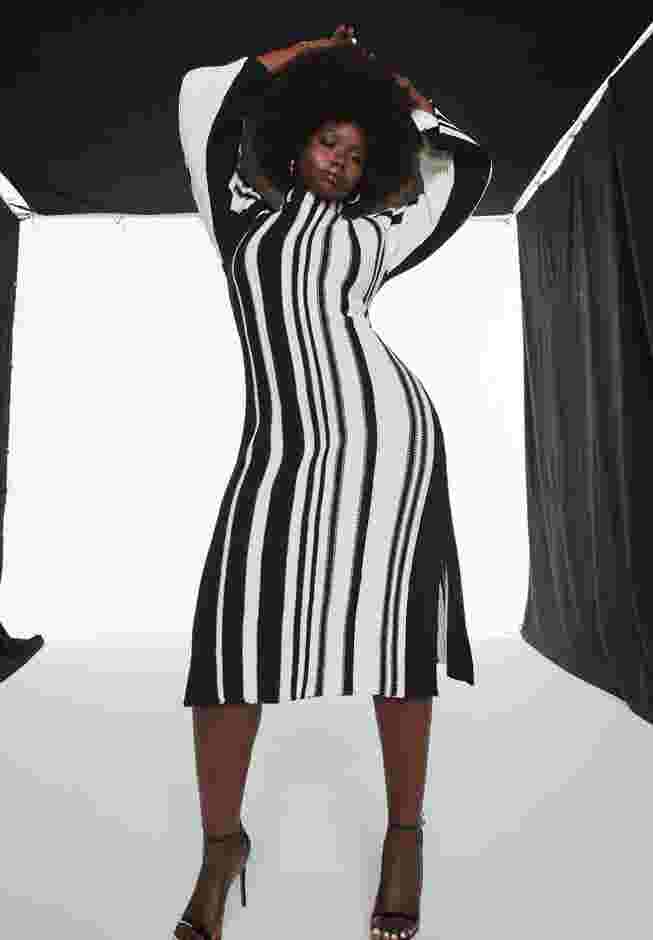 Striped Sweater Dress image number 0