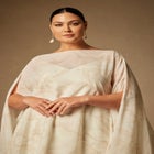 Bridal By Eloquii Mini Dress With Cape Overlay image number null