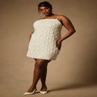 Bridal by ELOQUII Textural Shift Dress image number null