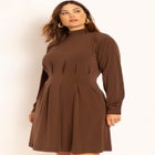 Pleated Waist Mini Dress image number null