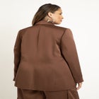 Oversized Satin Blazer image number null