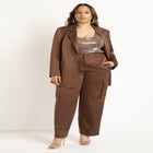 Oversized Satin Blazer image number null