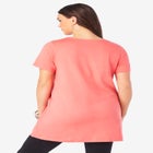 Ultimate Lattice Neck Short Sleeve Tunic image number null