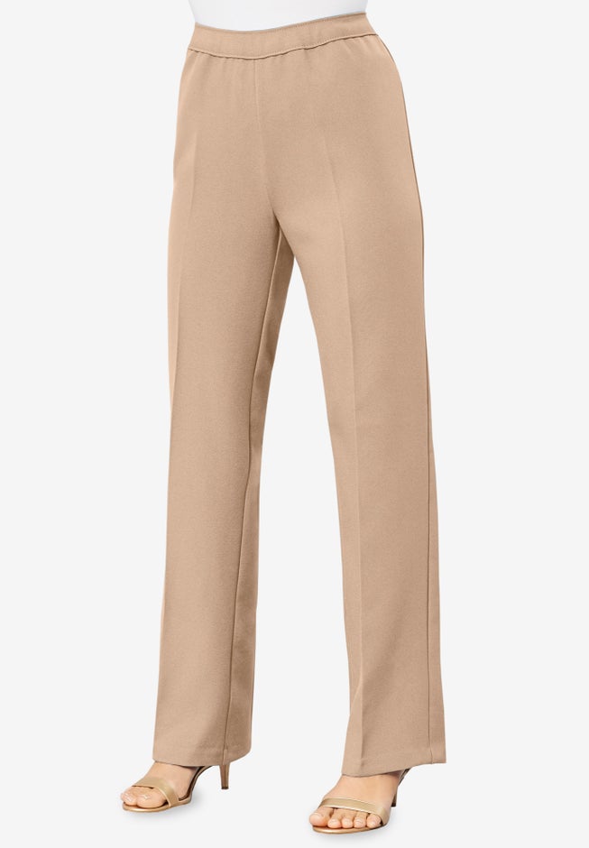 Plus Size Wide Leg Bend Over® Pant image number 1