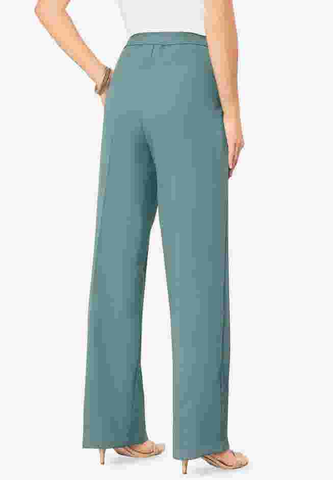 Plus Size Wide Leg Bend Over® Pant image number 0