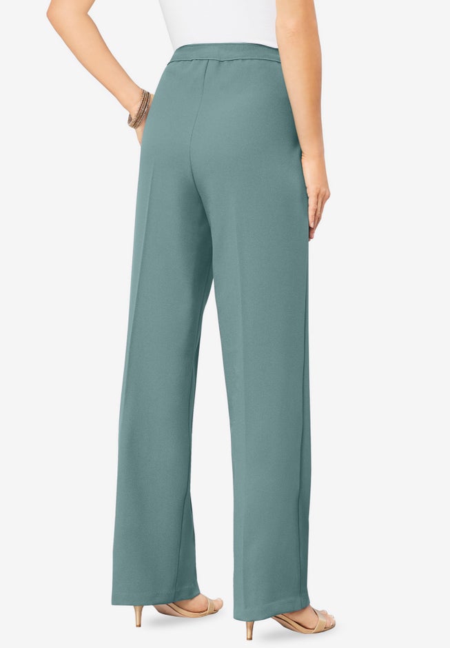 Plus Size Wide Leg Bend Over® Pant image number 0