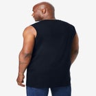 Shrink-Less Longer-Length Lightweight Muscle Pocket Tee image number null
