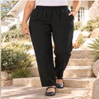 Woven Hassle-Free Pull-On Pants image number 0