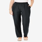 Woven Hassle-Free Pull-On Pants image number null