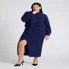 Overlap Front Lurex Sweater image number null