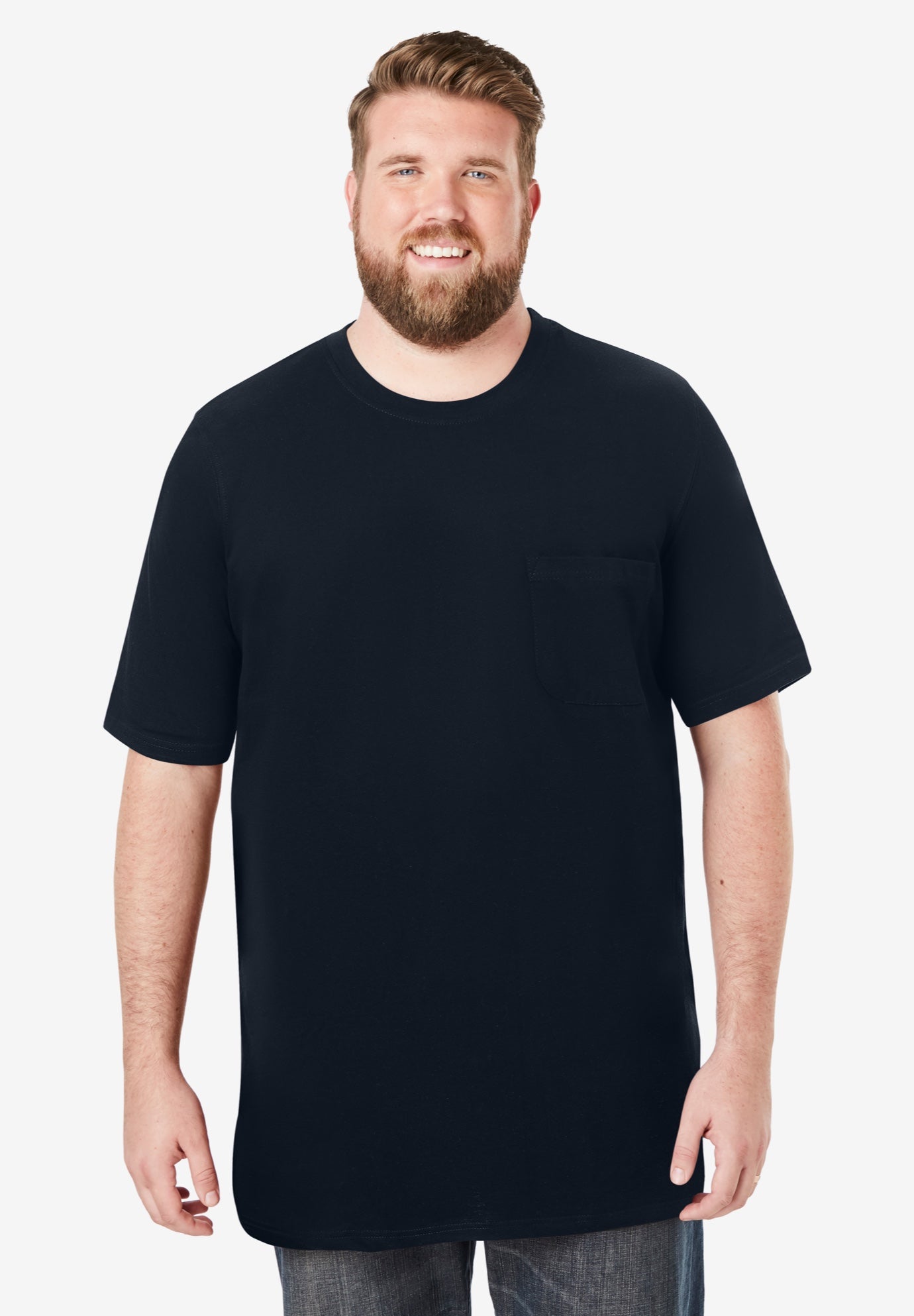 Heavyweight Longer-Length Pocket Crewneck T-Shirt image number 0