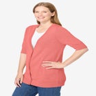 Lightweight Short Sleeve V-Neck Cardigan image number null