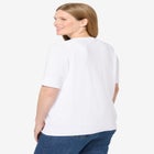 Lightweight Short Sleeve V-Neck Cardigan Sweater image number null