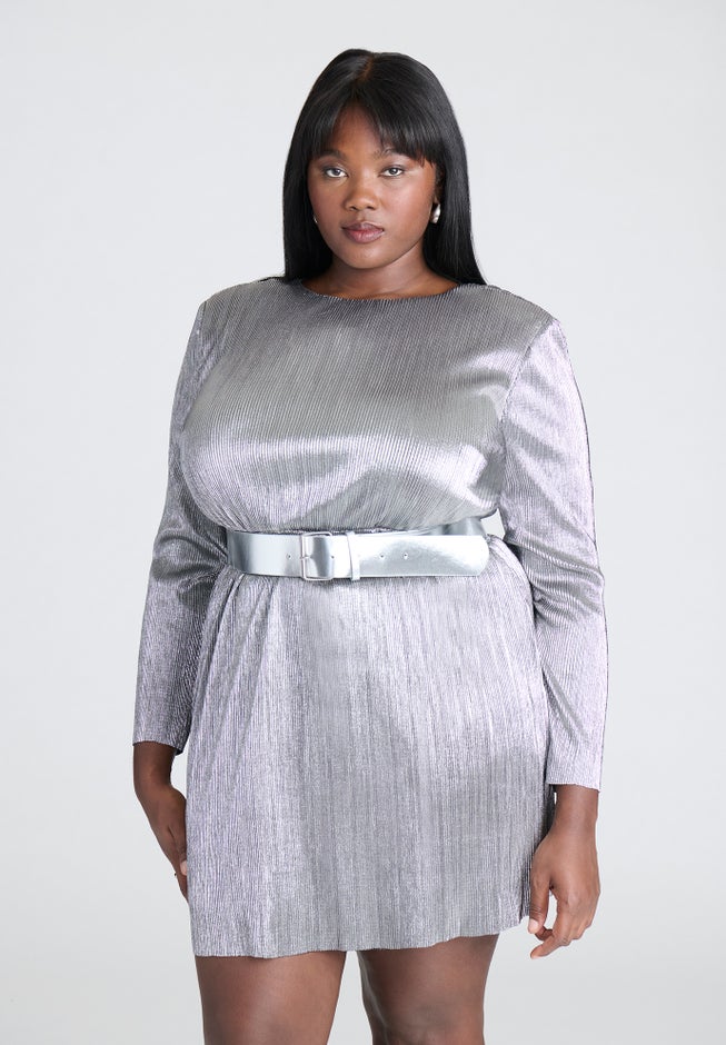 Pleated Mini Dress image number null