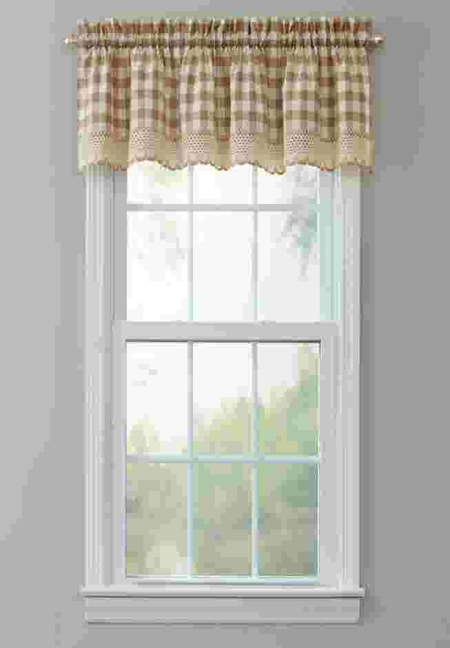 Buffalo Check Rod-Pocket Valance image number 0