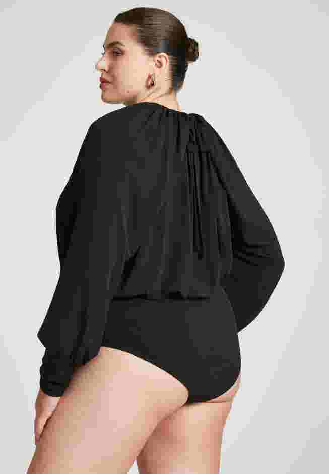 Draped Neckline Bodysuit image number 1