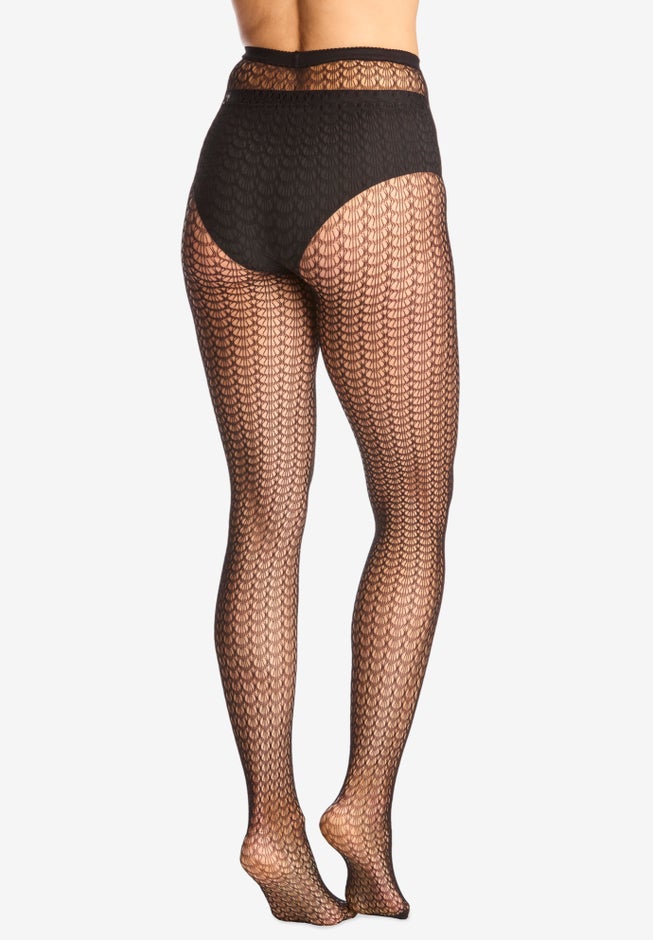 Textured Pattern Tights image number 1