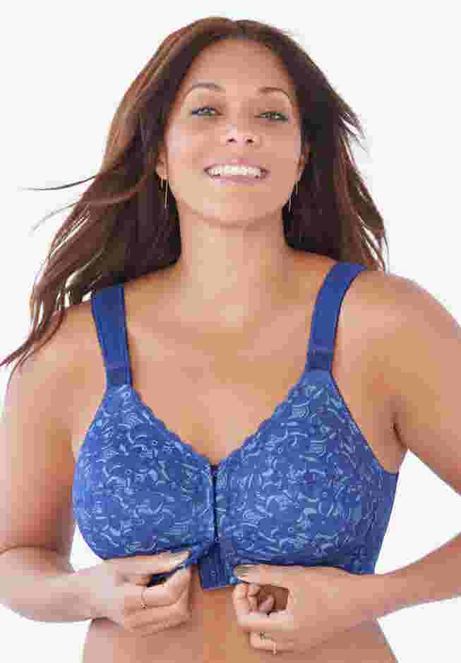 Front Close Wireless Posture Bra image number 2