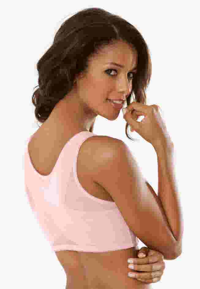 Front Close Wireless Posture Bra image number 4