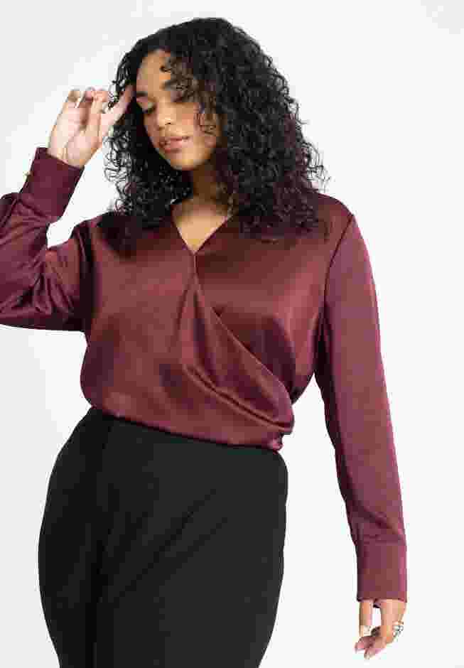 Draped Surplice Top image number 1
