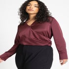 Draped Surplice Top image number null