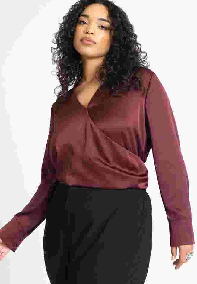Draped Surplice Top image number 0