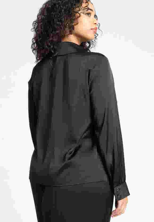 Flounce Front Button Down Top image number 1