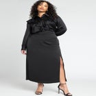 Flounce Front Button Down Top image number null