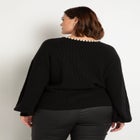 Pearl Neckline Sweater image number null