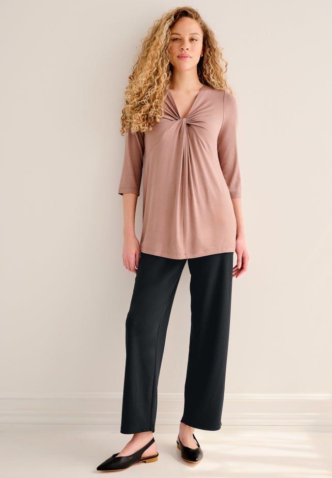 Pull On Relaxed Straight Leg Pant image number 2