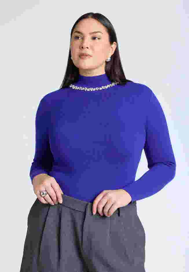 Embellished Neckline Sweater image number 0