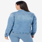 Plus Size Classic Stretch Denim Jacket image number null