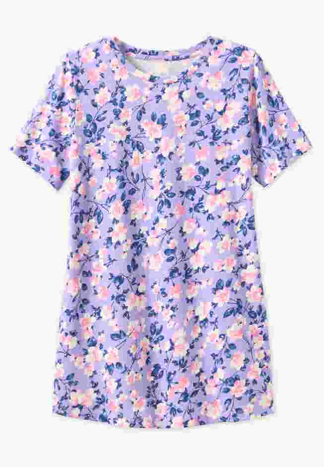 Perfect Printed Short-Sleeve Crewneck Tee image number 4